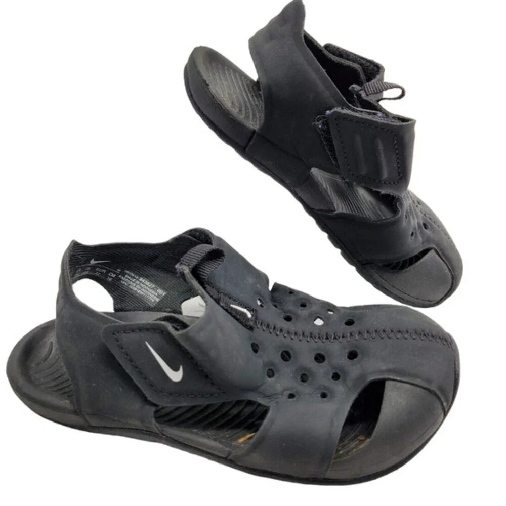 Nike Toddler Boys 10 C Medium Black‎ Sport Synthetic Unisex